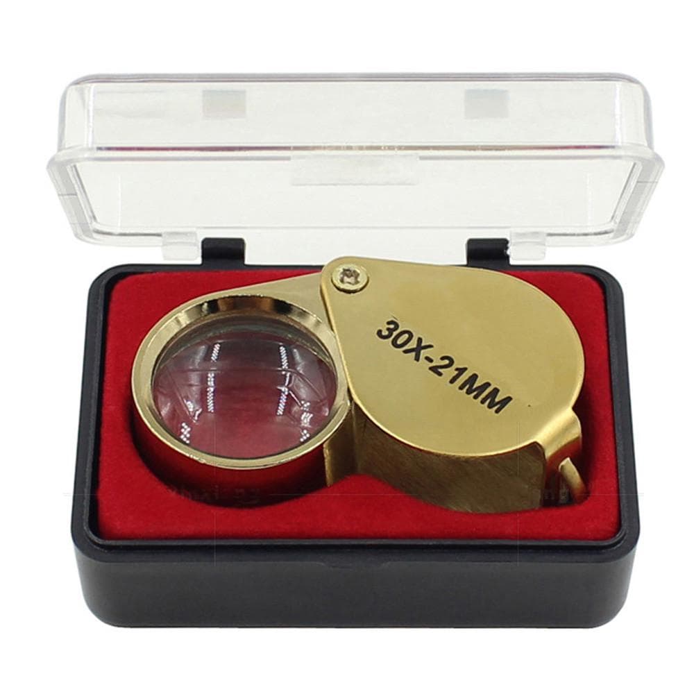 Vrecková šperkovnica Sklenená zväčšovacia lupa Jeweler Eye Jewelry Lupa 30 x 21 mm