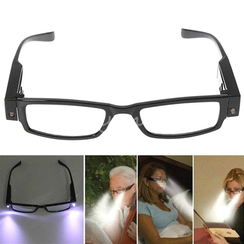 Unisex okuliare na čítanie Dioptrické okuliare s LED svetelnou lupou cm