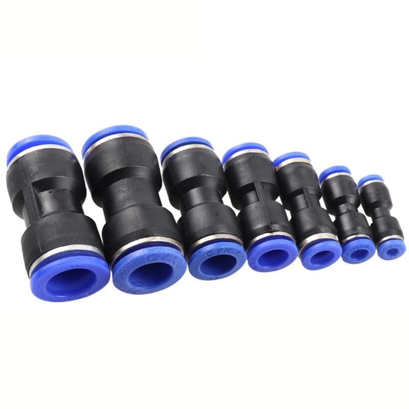Priame tlačné konektory Rýchloupínacie armatúry pneumatického vedenia 4 mm 6 mm 8 mm 10 mm 12 mm 14 mm 16 mm
