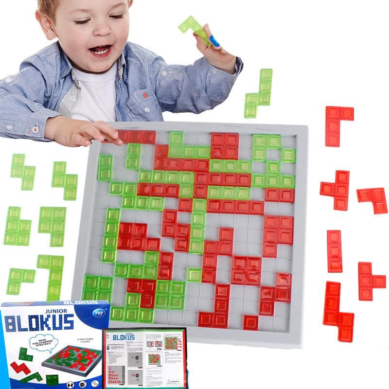 Rodinná strategická stolová hra Blokus Vzdelávacie hračky pre deti