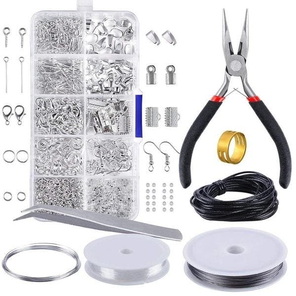 1Sada DIY nálezy šperkov Sada nástrojov na výrobu a opravu šperkov Sada nástrojov na výrobu a opravu šperkov Kliešte Korálky Wire Starter