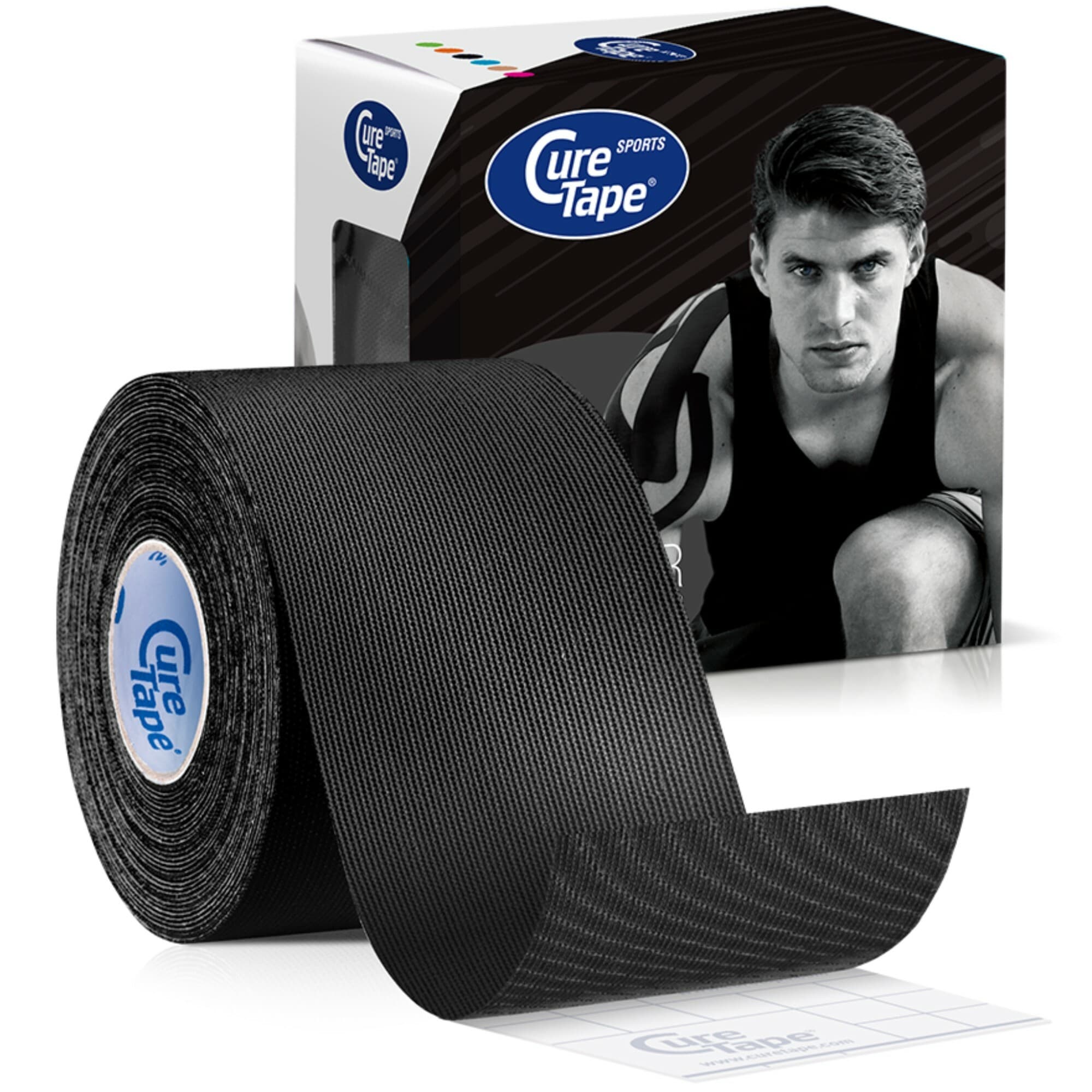 CureTape Kineziologická páska športová čierna 5 cm x 5 m