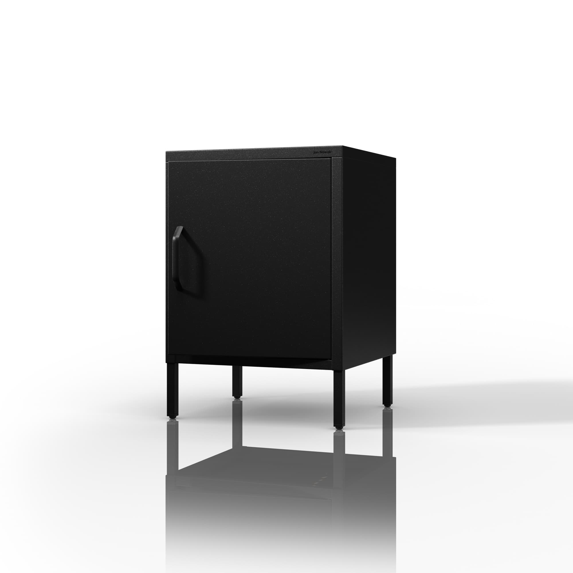 Čierny nočný stolík kovový MIA Modern 424 x 595 x 400 mm