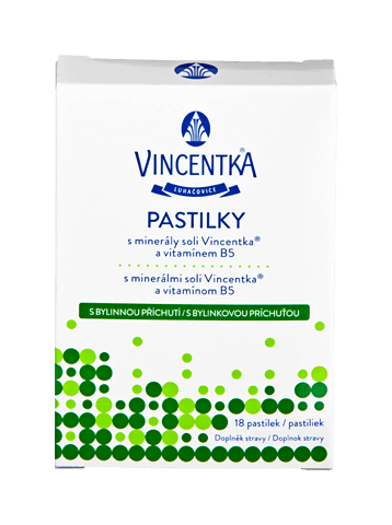 VINCENTKA Pastilky bylinné 18 ks