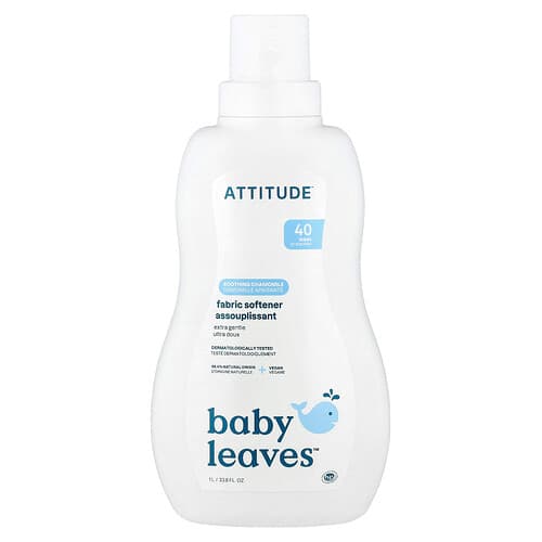 ATTITUDE, Baby Leaves™, aviváž, upokojujúci harmanček, 40 dávok, 1 l