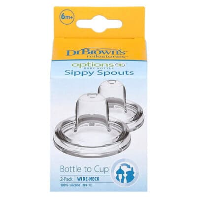 Dr. Brown's, Dojčenská fľaša Options+™ s náustkami, 6 mesiacov +, 2 ks