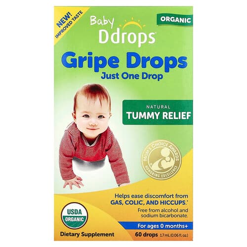 Ddrops, Detské, organické kvapky proti chrípke, pre deti od 0 mesiacov, 1,7 ml