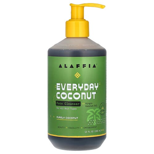 Alaffia, Každodenný kokos, čistiaci prostriedok na tvár, 355 ml