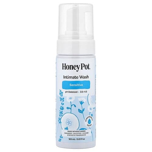 The Honey Pot Company, Intímny umývací gél, citlivá pleť, 163 ml