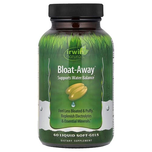 Irwin Naturals, Bloat-Away®, 60 tekutých mäkkých kapsúl