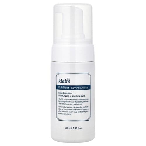 Dear, Klairs, Hydratačný penivý čistiaci prostriedok, 100 ml