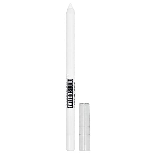 Maybelline, Tattoo Studio, Očná linka, Gélová ceruzka na ostrenie, Vodeodolná, 970 Leštená biela, 1,2 g