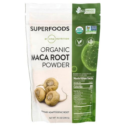 MRM Nutrition, Organický prášok z koreňa Maca, 240 g