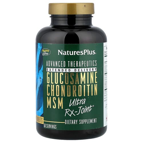 NaturesPlus, Glukosamín chondroitín MSM Ultra Rx-Joint®, 180 tabliet