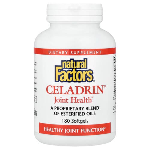 Natural Factors, Celadrin®, Zdravie kĺbov, 180 mäkkých kapsúl