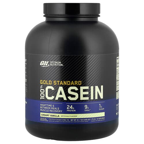 Optimum Nutrition, Gold Standard® 100 % kazeín, krémová vanilka, 1,75 kg
