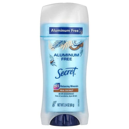 Secret, Dezodorant bez obsahu hliníka, pravý kokos, 68 g