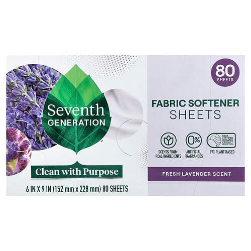 Seventh Generation, Avivážne plátky, čerstvá levanduľa, 80 plátkov