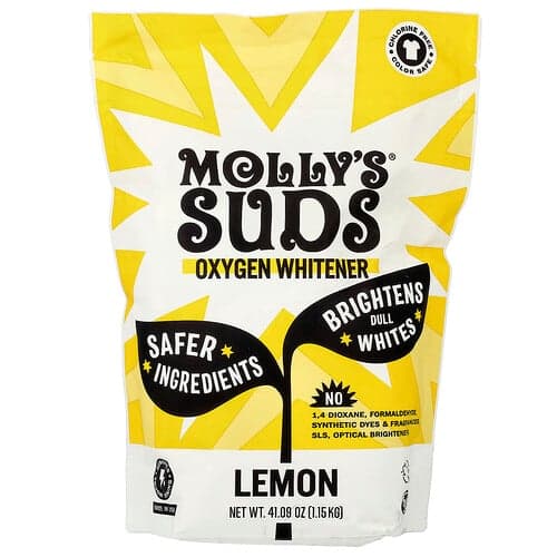 Molly's Suds, Kyslíkové bielidlo, citrón, 1,15 kg