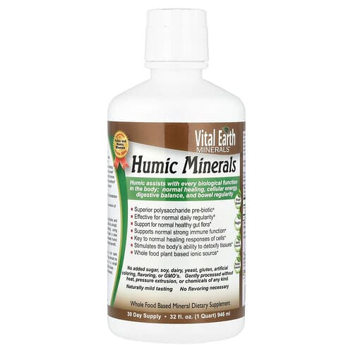 Vital Earth Minerals, Humínové minerály, 946 ml