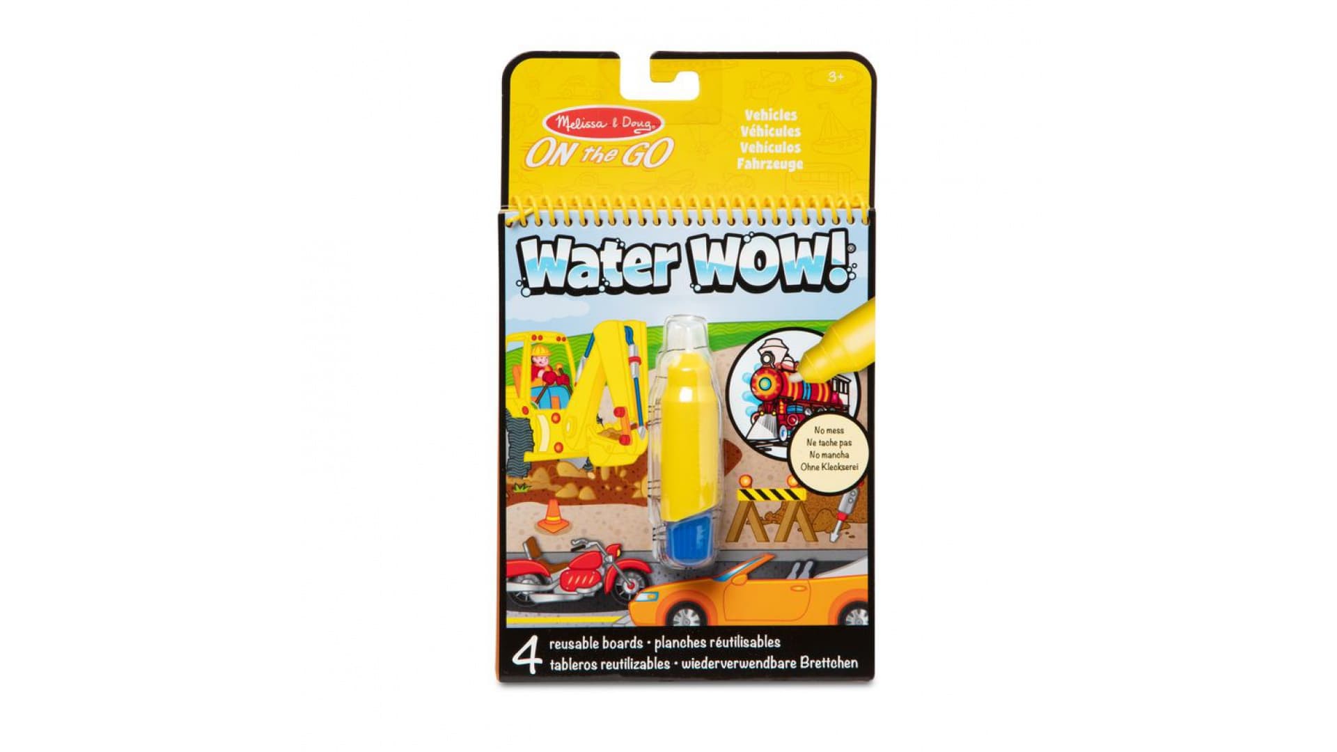 Melissa & Doug Water WOW čarovanie s vodou vozidlá