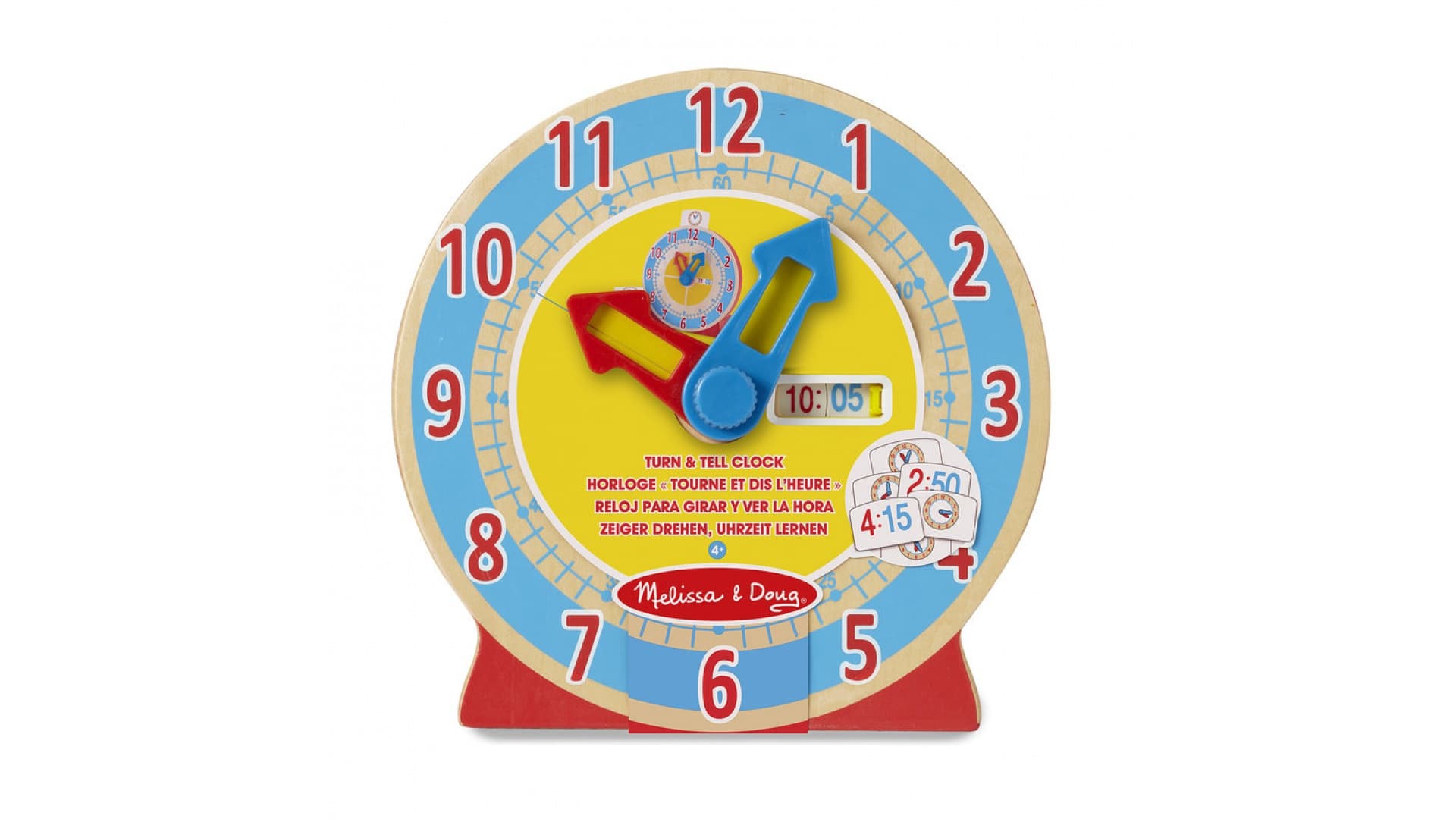 Melissa & Doug drevené výučbové hodiny