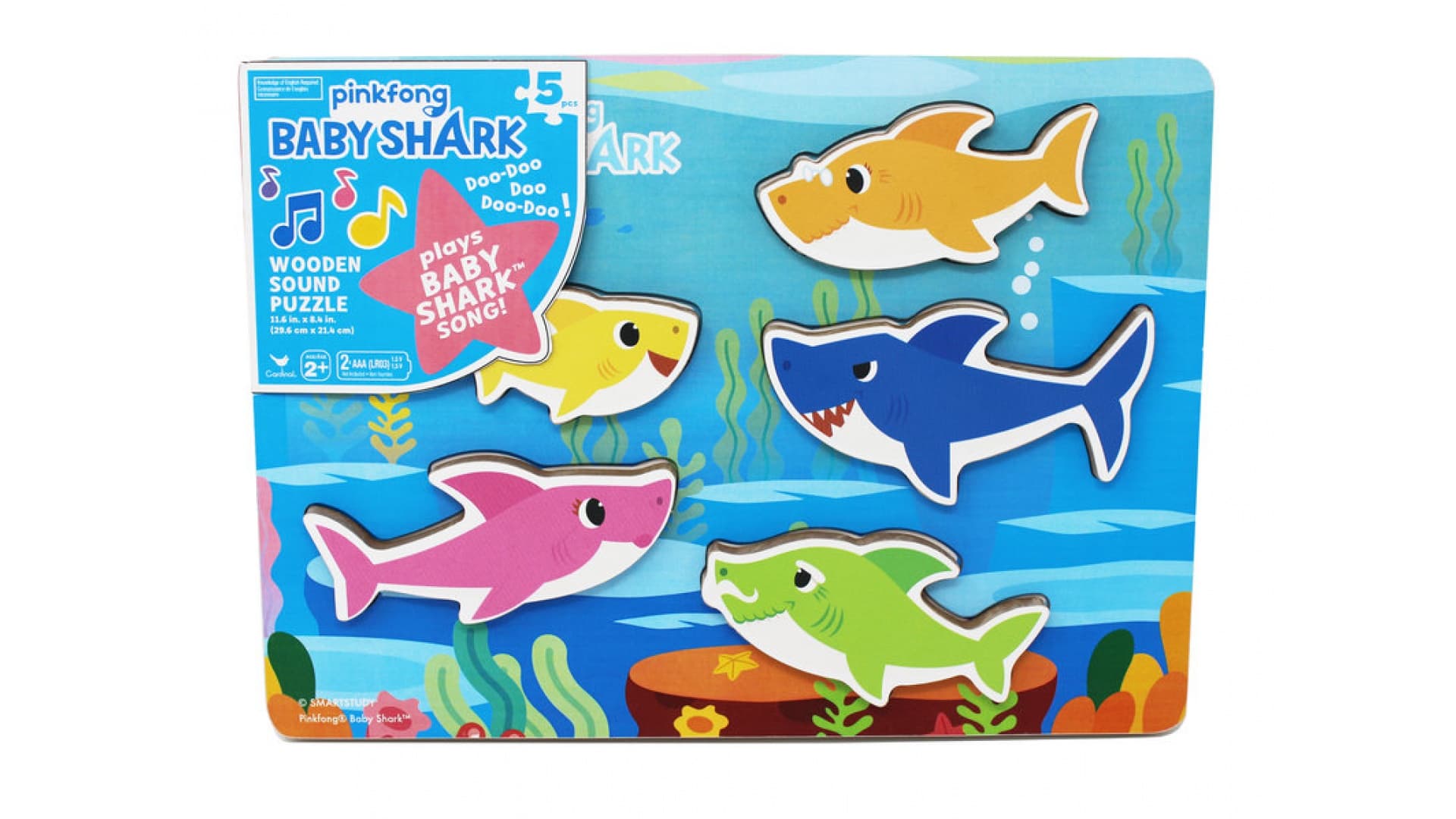Spin Master Games Baby Shark drevené puzzle