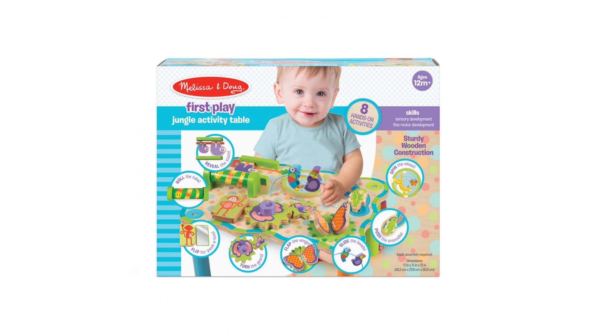 Melissa & Doug Interaktívne Drevené stolek džungle