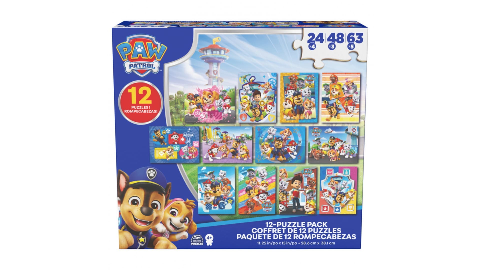 Spin Master Games Súprava puzzle 12v1 Labková patrola
