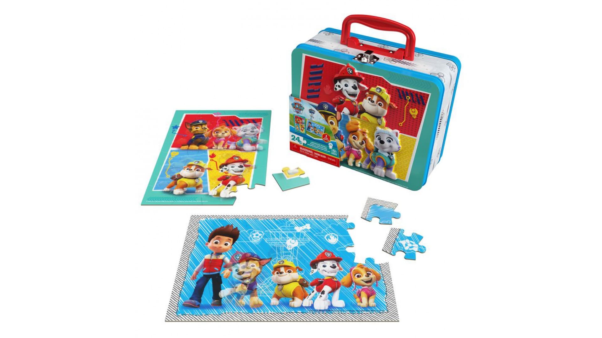 Spin Master Games Labková patrola puzzle v plechovej krabičke