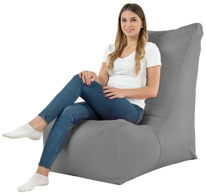 Sedací vak DISTINTO Nylon vodeodolný Farba: 18.Tm. Sivý