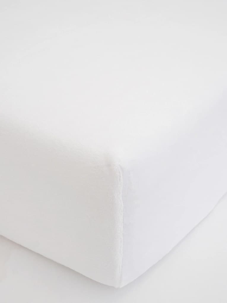 Plachta mikroplyš Deluxe do postieľky 70 x 140 cm - biele