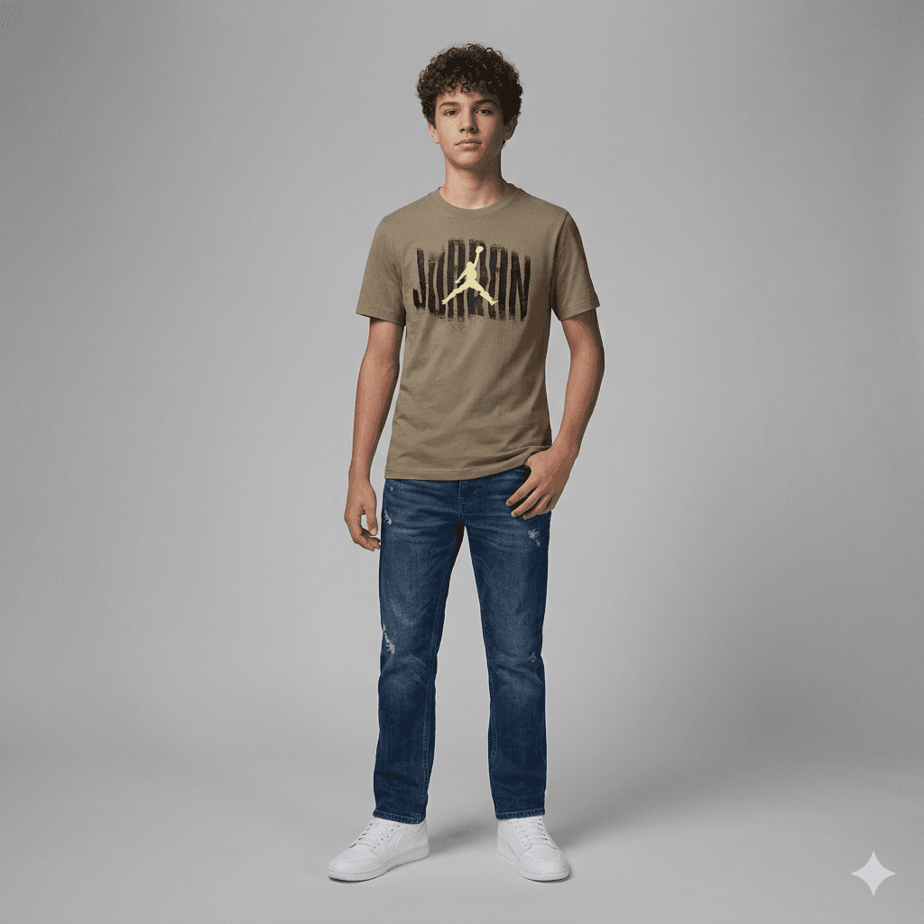 Jordan JDB JORDAN DISTRESSED SS TEE 147-163 CM