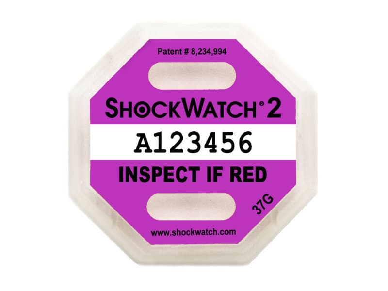 Indikátor nárazu Shockwatch2 - 37 g, fialový