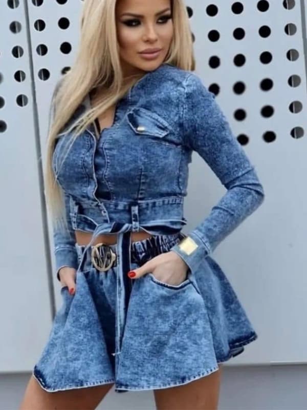 Rifľové  kraťasy Fashion