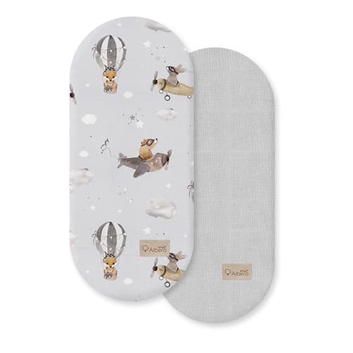 Albero Mio prestieradlo do kočíka 2-pack CP6 lot balónom