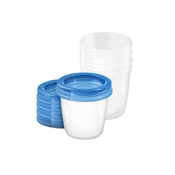 Avent Sada Via pohárikov s viečkom 180 ml - 5 ks