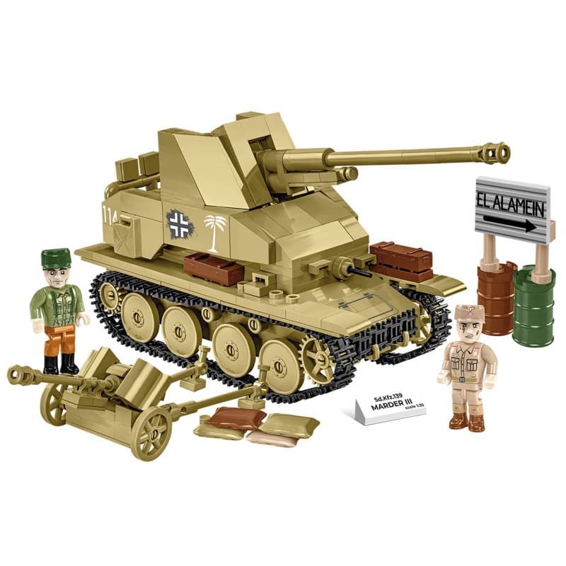 Cobi II WW Sd. Kfz. 139 marder III, 1:35, 486 k, 2 f