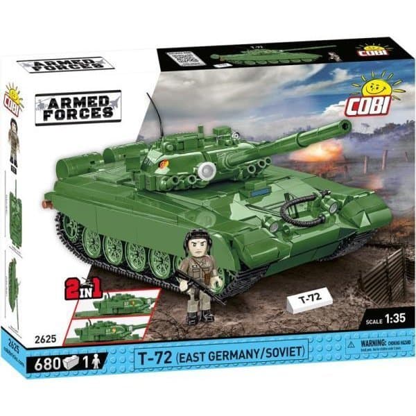 Cobi 2625 Tank T-72 ozbrojených síl (východné Nemecko/Soviet) 680 kociek