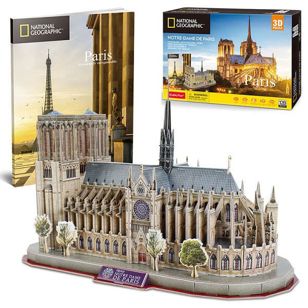 Puzzle 3D NG Notre Dame 128 dielikov