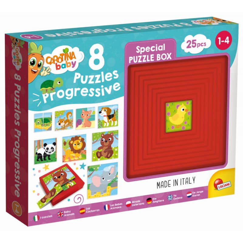 Carotina baby 8 puzzle - zvieratká