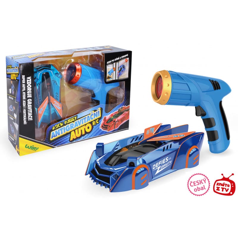 ROCK BUGGY Auto antigravitačné RC s laserom 15 cm modré