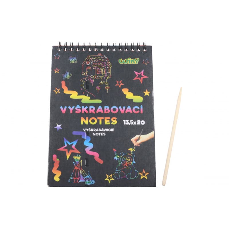 Vyškrabávací notes 20x13,5cm - 12 listov