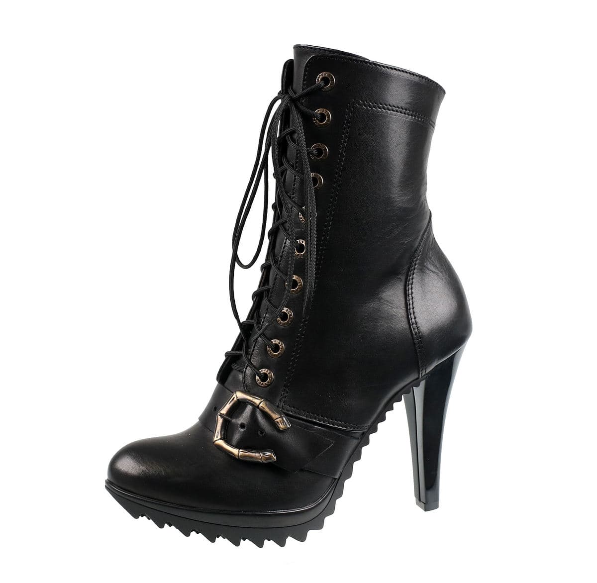topánky na podpätku dámske - Black - STEADY´S - STE/GOT1_black 40