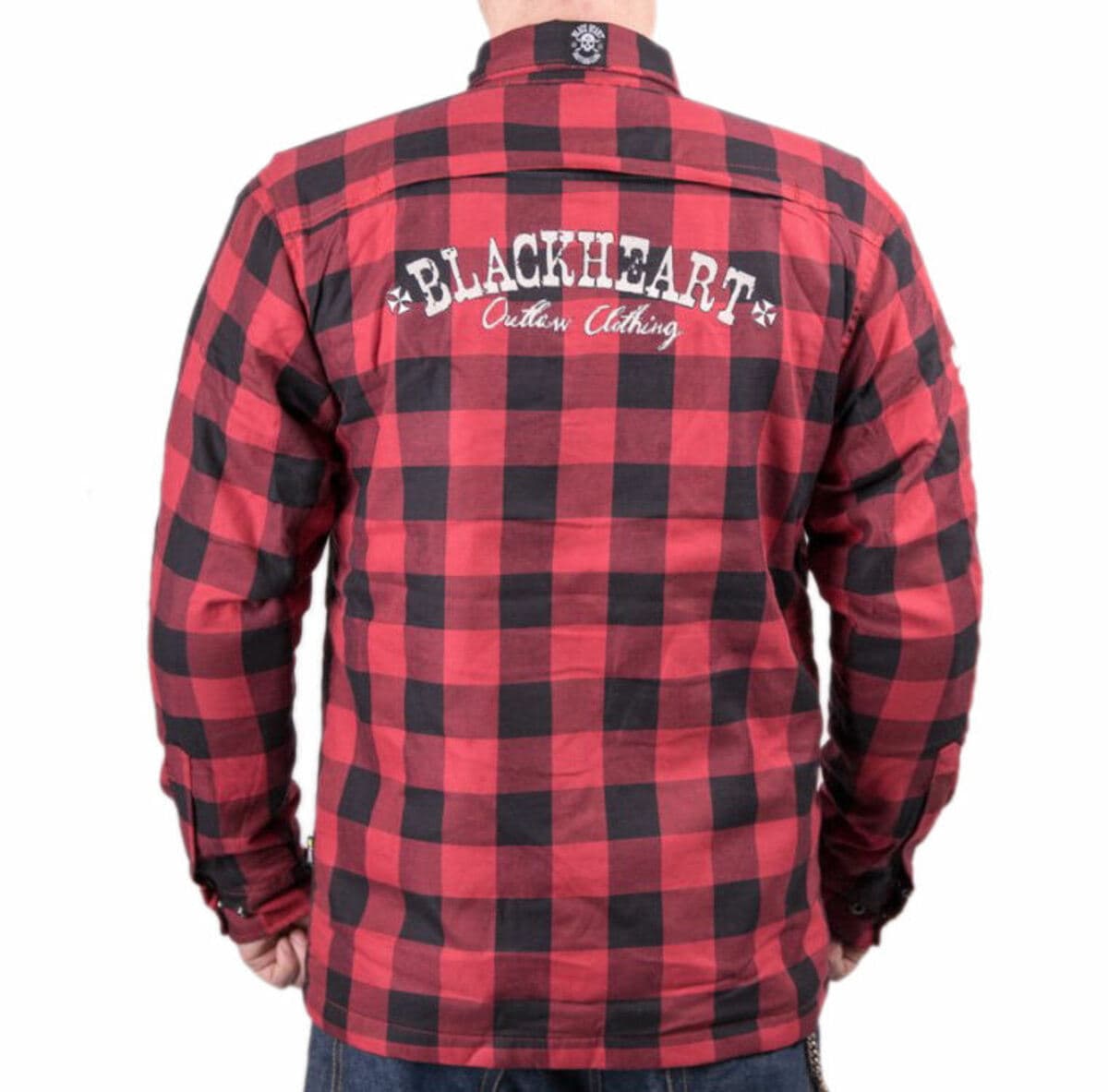 moto košele BLACK HEART - Reginald T W-TEC - RED 3XL