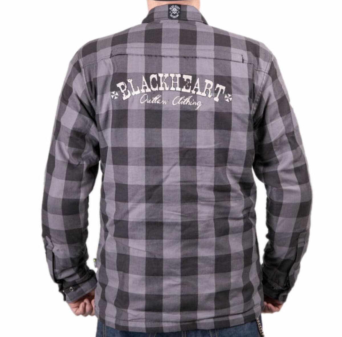 moto košele BLACK HEART - W-TEC - GREY 3XL