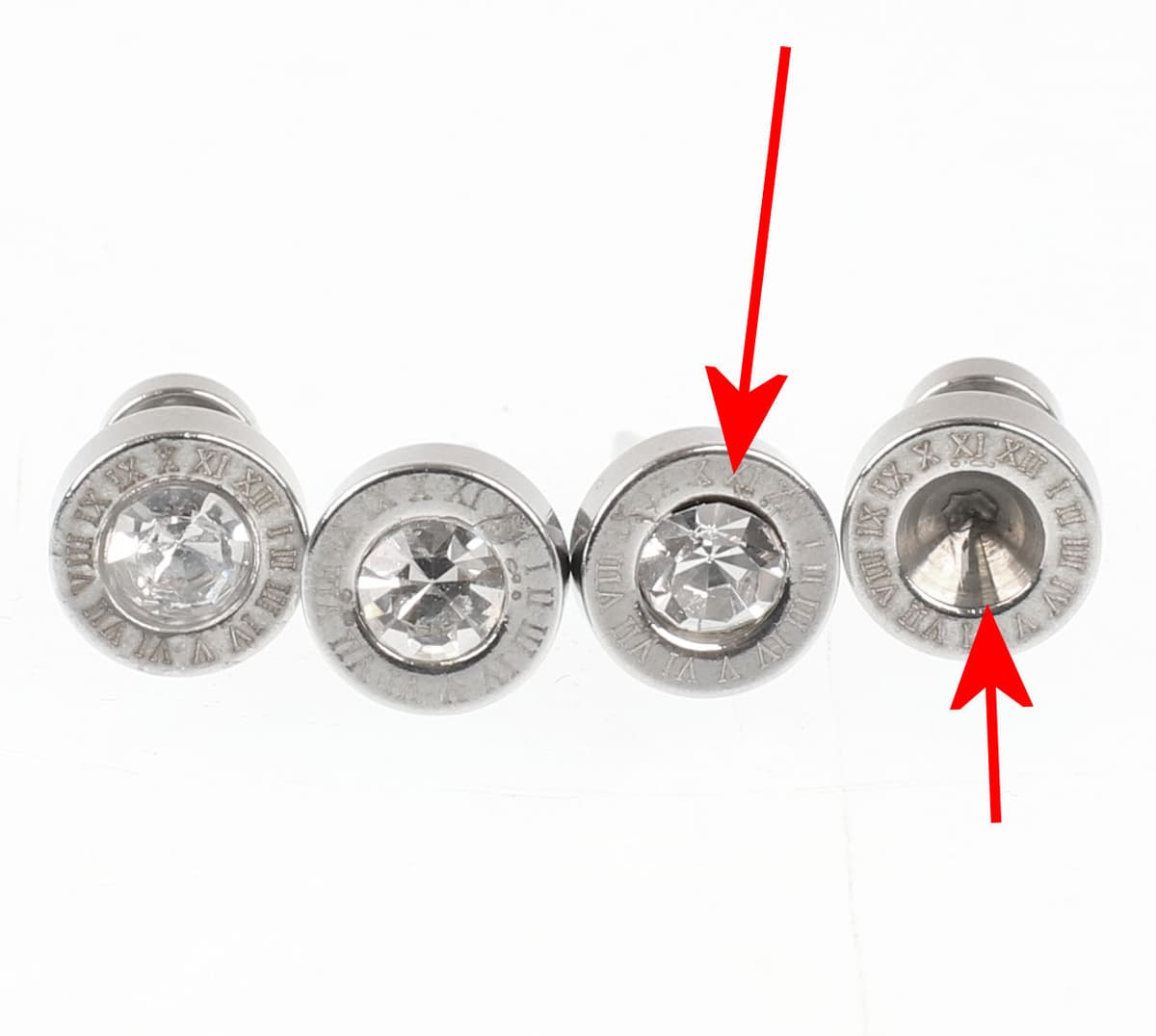 náušnice JEWELRY & WATCHES - Circle Silver - POŠKODENÉ