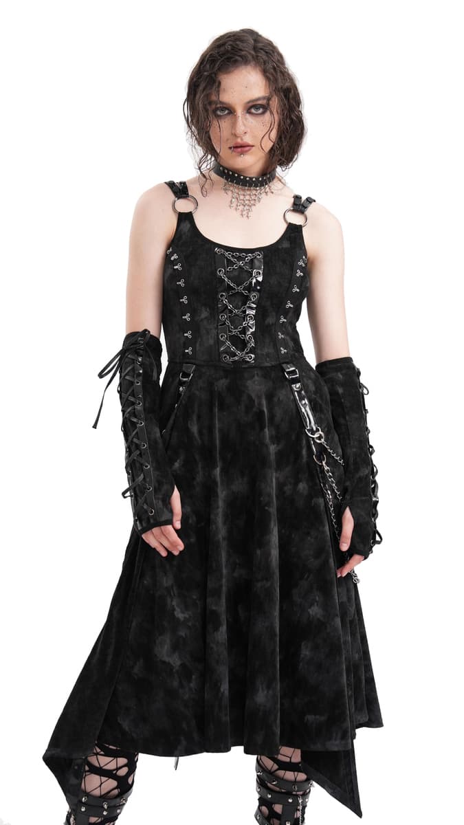 šaty dámske a nárukávnik (set) DEVIL FASHION - Amalgama L