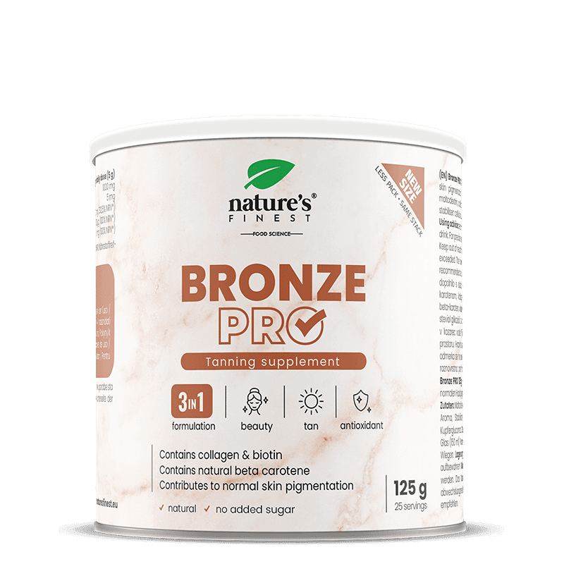 Nature's Finest Bronze PRO | doplnok na podporu opálenia | beta karotén, kolagén a vitamín C