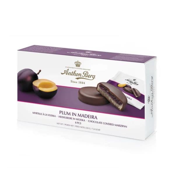 Anthon Berg Marcipán &amp; slivka v madeire 220g